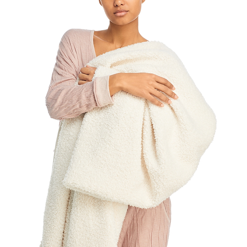Hudson Park Collection Teddy Throw - Exclusive In Ivory