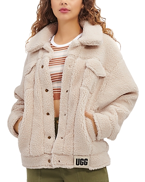 Ugg Button-up Faux Shearling Jacket In Nli