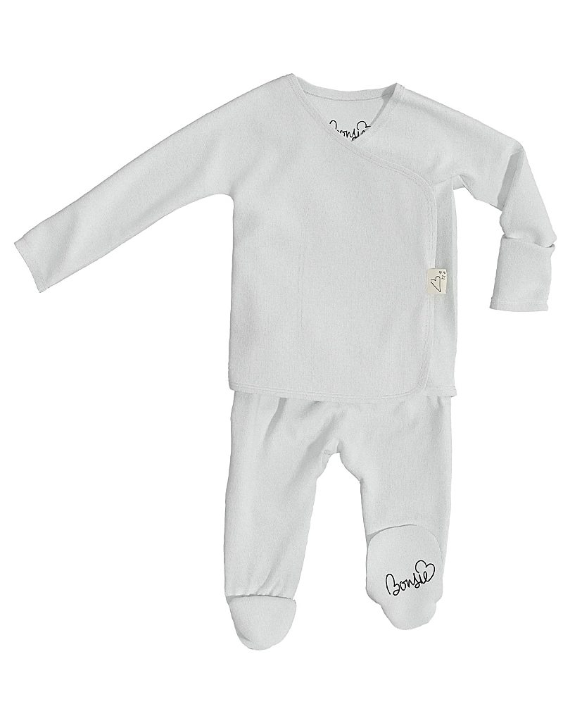 Bonsie Baby Unisex Skin To Skin Footie - Baby In Milk