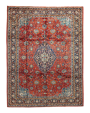 Bashian One Of A Kind Persian Sarouk Area Rug, 9'11 X 12'10 In Red