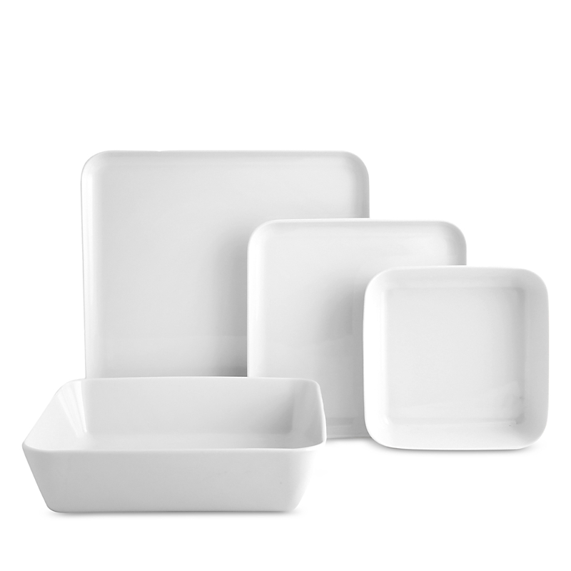 Porland Cortot 4-piece Place Setting Set In White