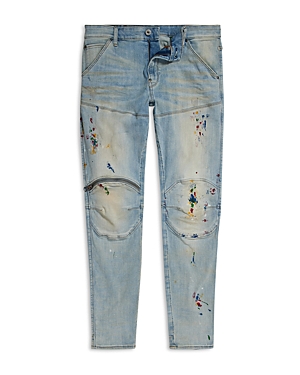 G-star Raw Elwood Slim Fit Jeans In Light Aged Paint Splatter