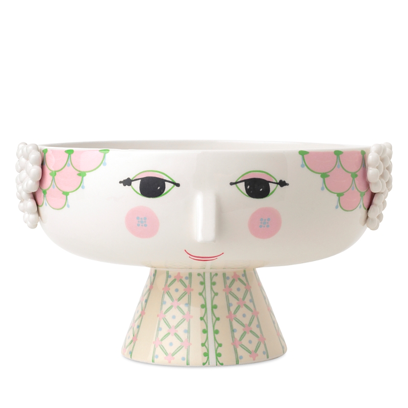 Rosendahl Bjorn Wiinblad Eva Bowl On Stand In Rose