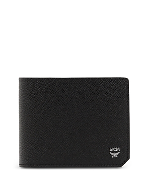 Mcm Aren Small Leather Wallet In Black