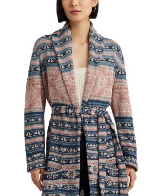 Ralph Lauren - Geo Print Belted Cardigan