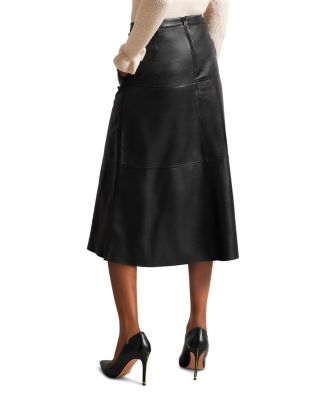 chinese dress ladies Knit Faux Leather Illusion Skater Dress | Milioa main image 0