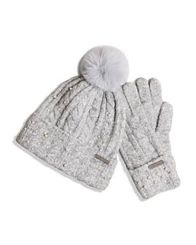 Ted Baker - Embellished Pom Pom Hat & Gloves Gift Set