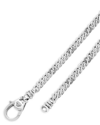 Men's Sterling Silver Anthem Curb Link Chain Necklace/Key Chain - Exclusive