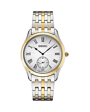 Seiko Watch Essentials Watch, 39mm In Silver/two-tone