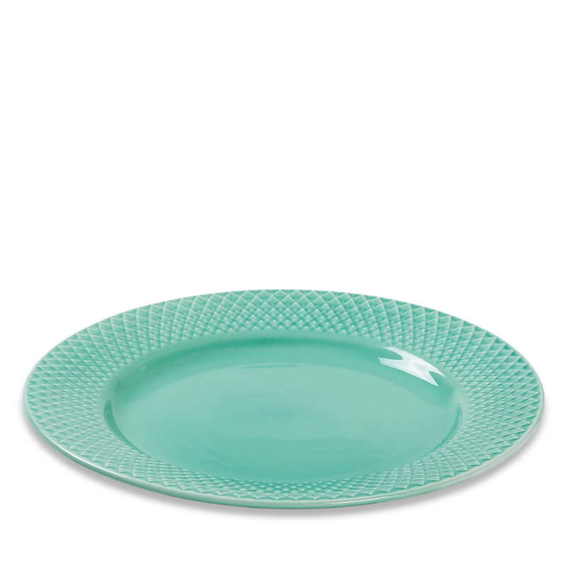 Rosendahl Lyngby Porcelain Rhombe Color Lunch Plate, Aqua In Aqua