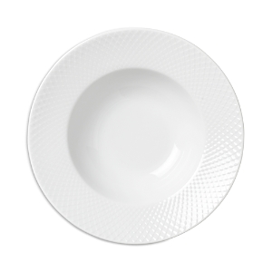 Rosendahl Lyngby Porcelain Rhombe Soup Plate In White