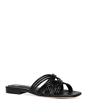 Paige Women's Dina Flat Slide Sandals In Black