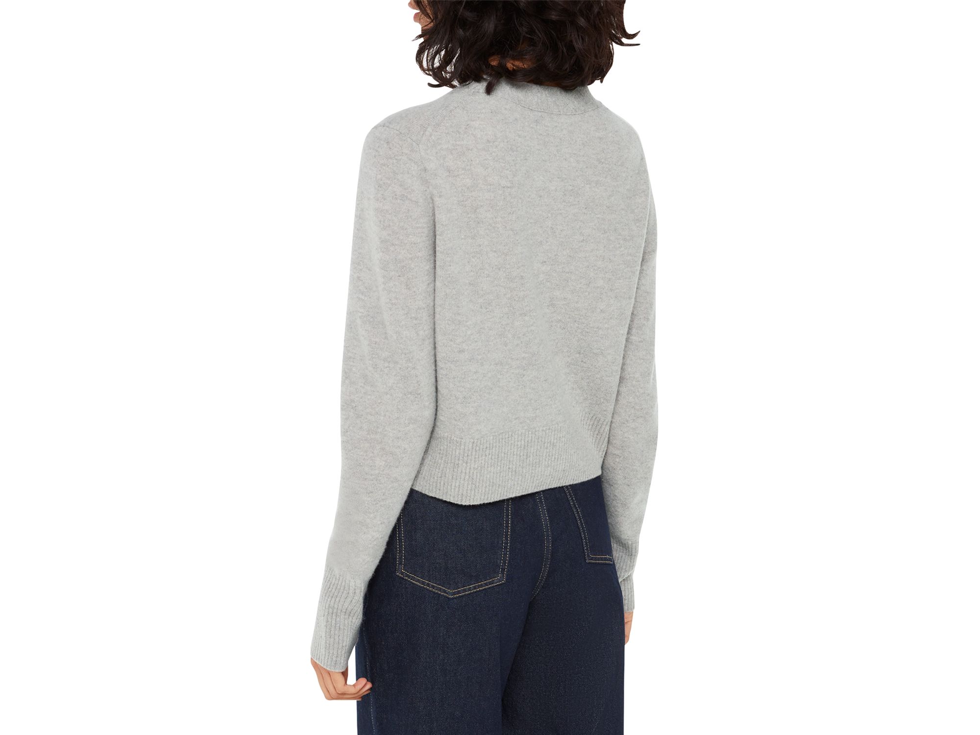 Wool Cropped Cardigan — Image 3