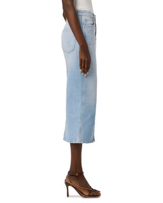 Reconstructed Denim Midi Skirt