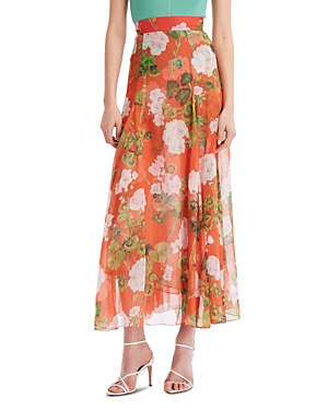 OSCAR DE LA RENTA OSCAR DE LA RENTA SILK MAXI SKIRT