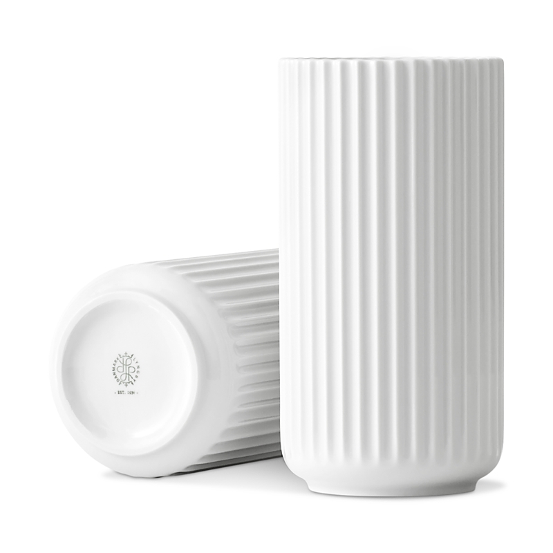 Rosendahl Lyngby Porcelain Vase, White Porcelain In White