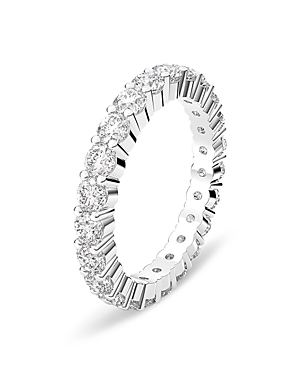 Swarovski Vittore Xl Round Cut Stack Ring in Rhodium Plated