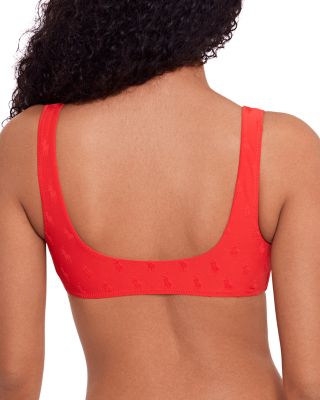 Deep Scoop Bralette Bikini Top & High Leg Bikini Bottom