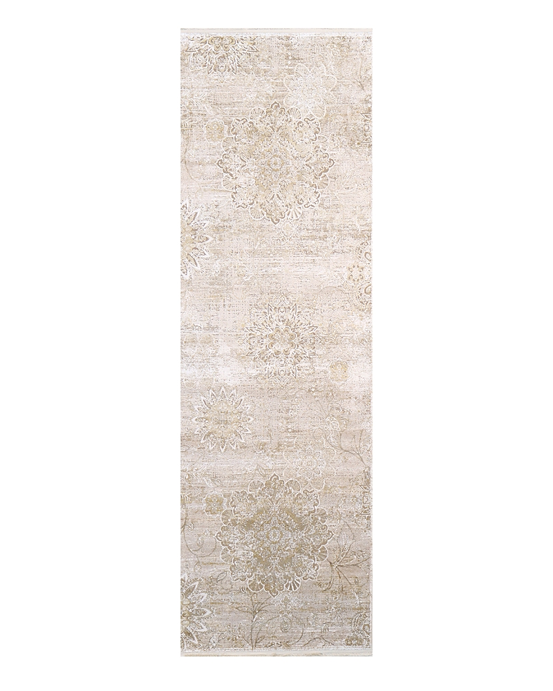 Bashian Allure Alr138 Runner Area Rug, 2'6 X 8' In Beige/gold