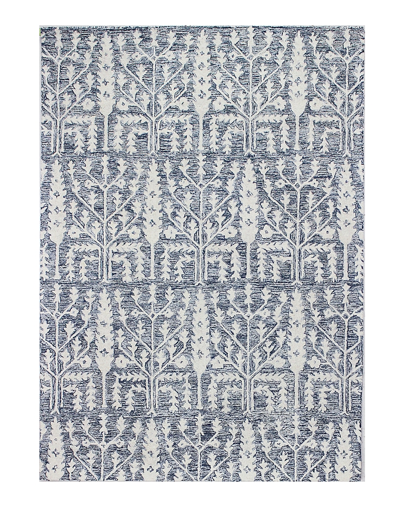 Bashian Valencia Al133 Area Rug, 5' X 7'6 In Denim/blue