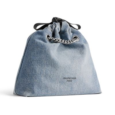 Crush Small Tote Bag Denim