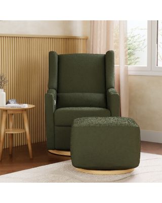 Kiwi Boucl&eacute; Gliding Ottoman