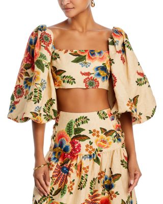 FARM Rio - Delicate Garden Crop Top