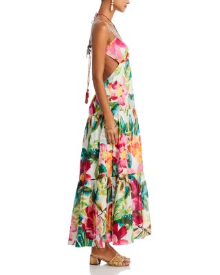 Painted Flowers Maxi Dress - Exclusive