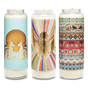 La Doublej Unscented Pillar Candles, Set Of 3 In The Altar Set