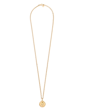 Shop Philipp Plein 3d $kull Gold-tone Medallion Necklace, 17