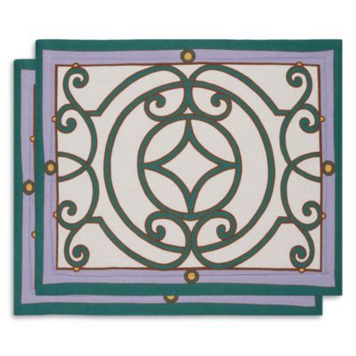 Cortile Print Tablemats, Set of 2