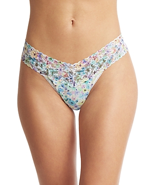 Shop Hanky Panky Supima Cotton Printed Low Rise Thong In Wishful Thinking