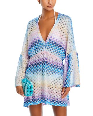 knee length dresses for ladies Beach Bound Multi Chevron Knit Dress main image 1