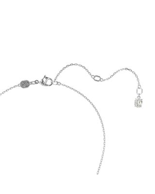 Mesmera Mixed Cut Pendant Necklace & Stud Earrings Set in Rhodium Plated