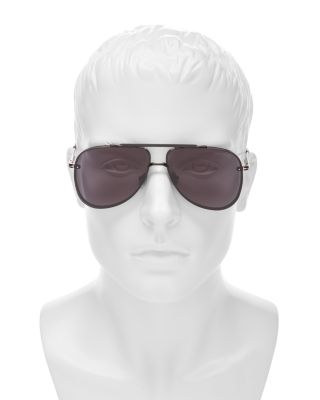 Metal Pilot Sunglasses, 62mm
