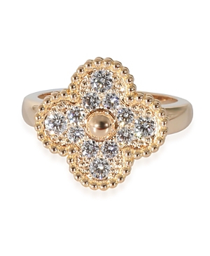 Alhambra Diamond Ring in 18K Rose Gold