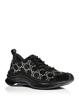 Gucci - Women's GG Crystal Embellished Run Sneakers