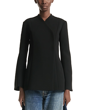 A.w.a.k.e. Collarless Jacket In Black
