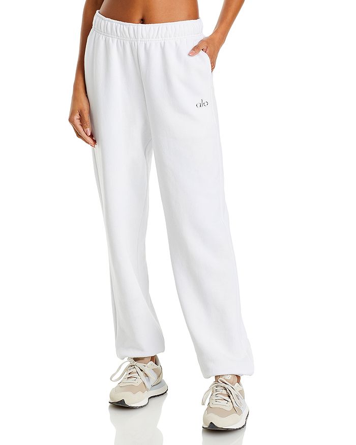 Shop Alo Yoga Accolade High Rise Sweatpants In White
