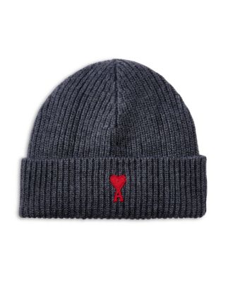 AMI - Wool Red ADC Embroidered Beanie