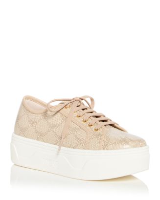 [MCM]★Skyward Loretos Platform Sneakers MCM Women's Skyward Lauretos Platform Low Top Sneakers