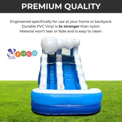  Inflatable Water Slide for Kids (Without Blower) - 21' x 9' x 12' Foot Backyard Inflatable Slide for Summer Fun - Slide with Water Pool