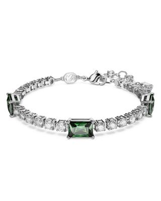 Swarovski - Matrix Round & Emerald Cut Tennis Bracelet in Rhodium Plated