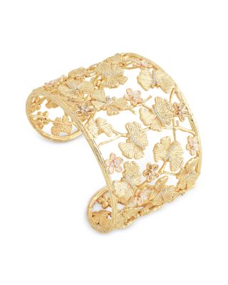 Butterfly Cuff Bracelet in 18K Gold Plated 