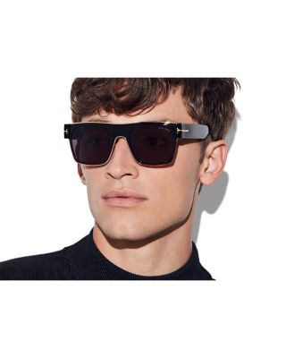 Metal Accent Square Sunglasses, 54mm