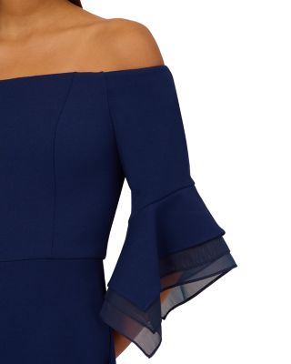 Organza Crepe Off The Shoulder Jumpsuit