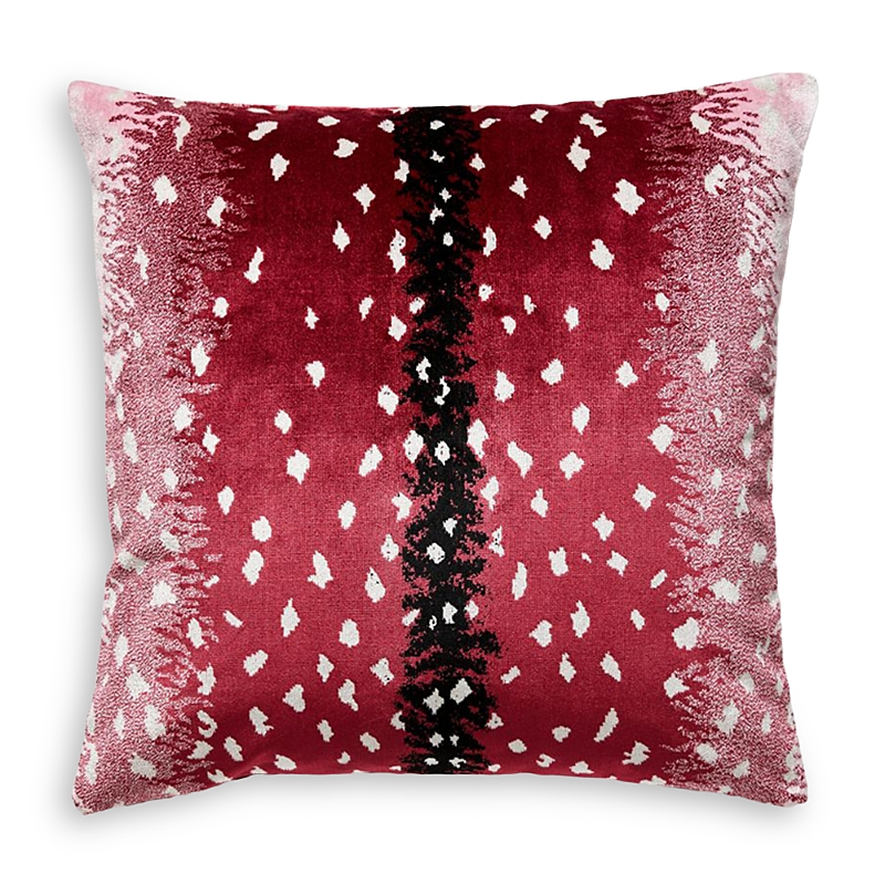 Scalamandre Antelope Pillow In Raspberry