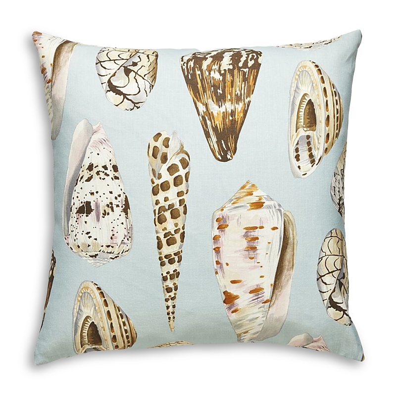 Scalamandre Coquina Pillow In Sea Blue