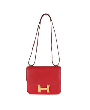 Pre-owned Hermes  Hermes Constance Leather Handbag In Red