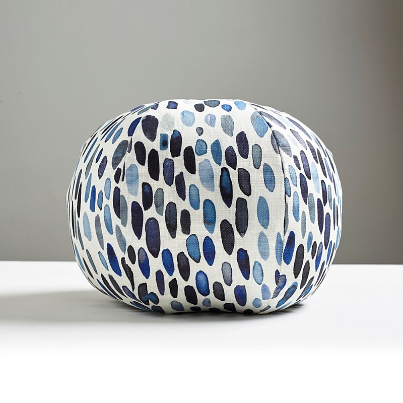 Scalamandre Jamboree Sphere Decorative Pillow, 12 In Blues